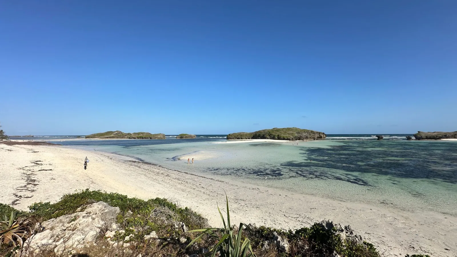 The beach at Seven Islands