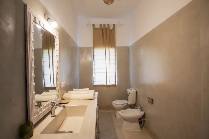 A second bathroom vanity